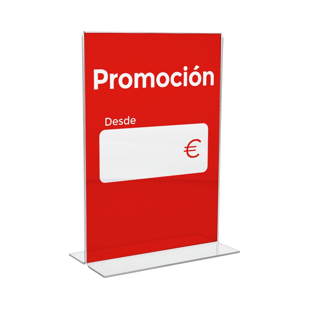 SOPORTE CARTEL A5 DE METACRILATO TRANSPARENTE GROSOR 2 mm, 148 x 210 mm gallery 3