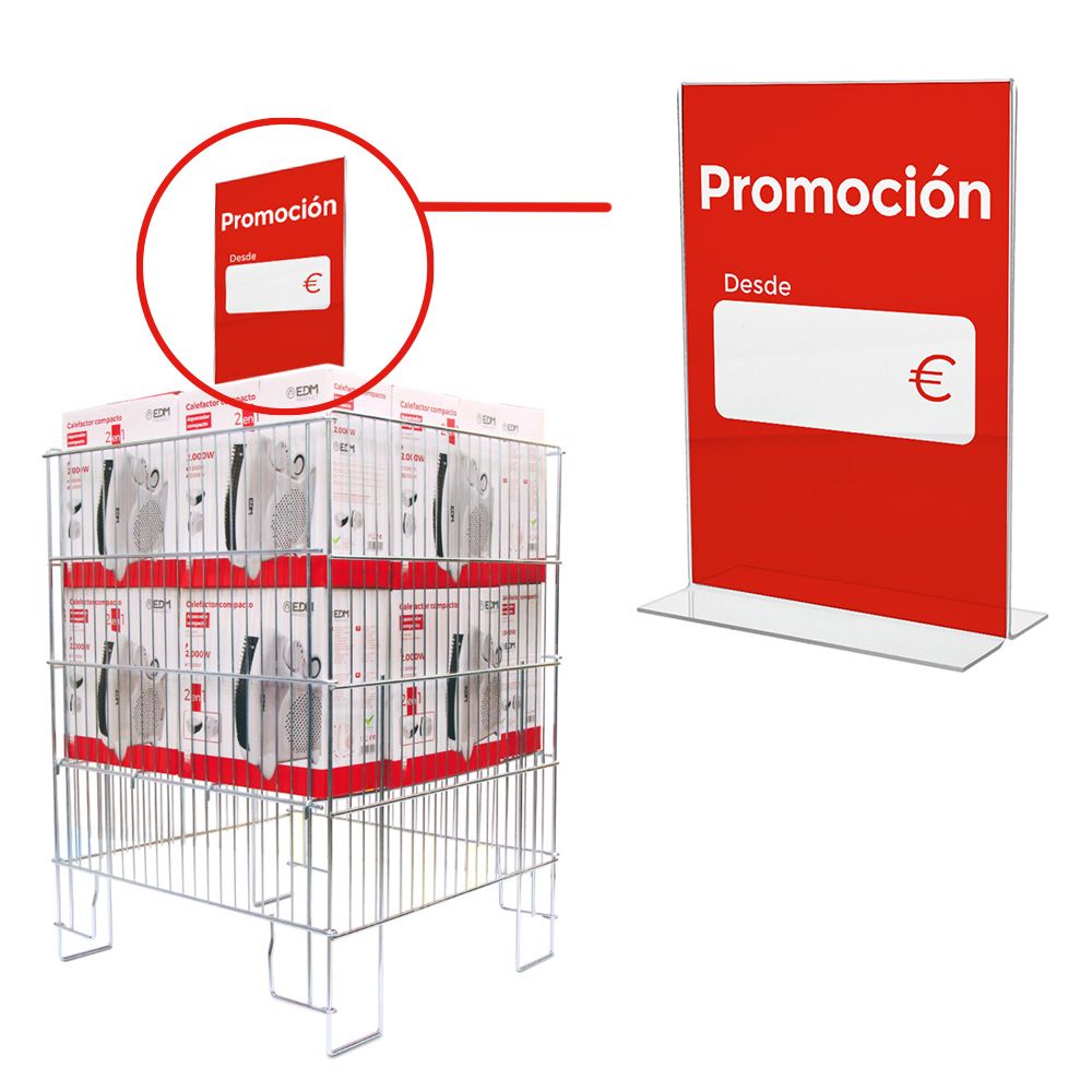 SOPORTE CARTEL A5 DE METACRILATO TRANSPARENTE GROSOR 2 mm, 148 x 210 mm gallery 5