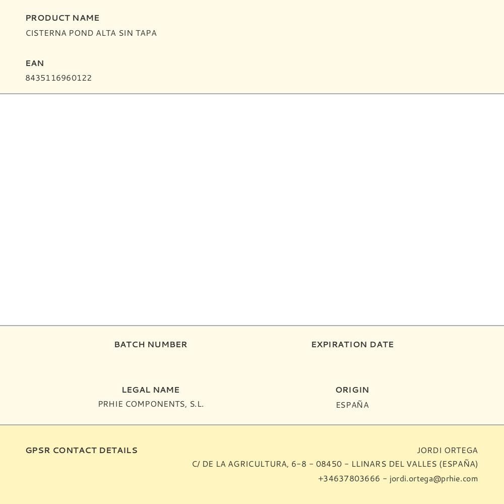 CISTERNA POND ALTA SIN TAPA gallery 1