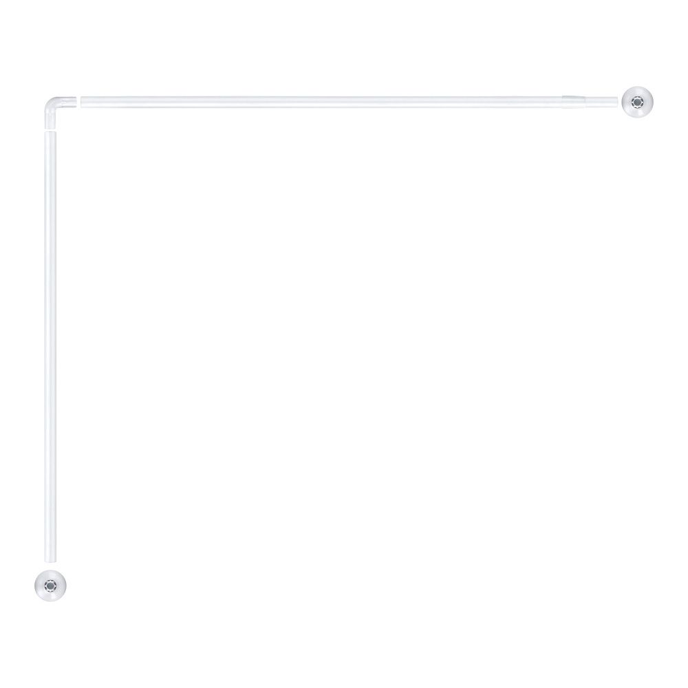 BARRA DE CORTINA CURVA BLANCA 70 x 100 A 175 cm gallery 0