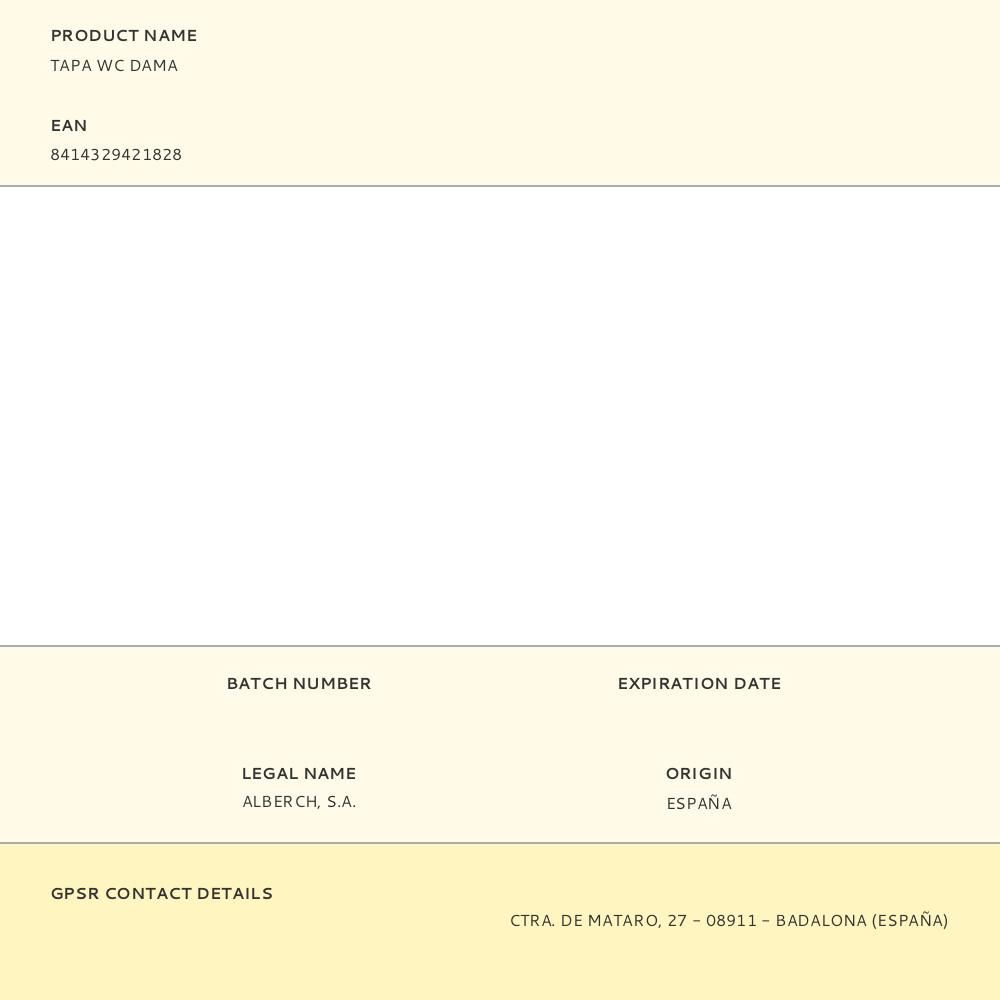 TAPA WC DAMA gallery 0