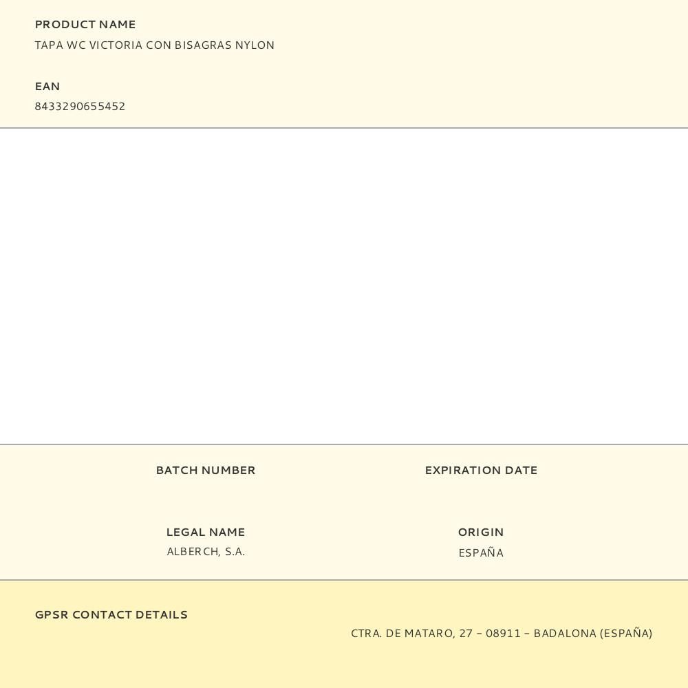 TAPA WC VICTORIA CON BISAGRAS NYLON gallery 0