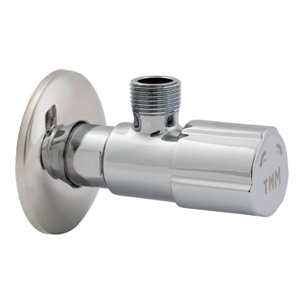 VÁLVULA ESCUADRA CERÁMICA ½ pulg x 3/8 pulg