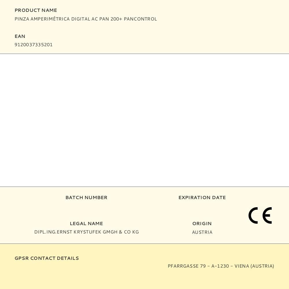 PINZA AMPERIMÉTRICA DIGITAL AC PAN 200+ PANCONTROL gallery 4