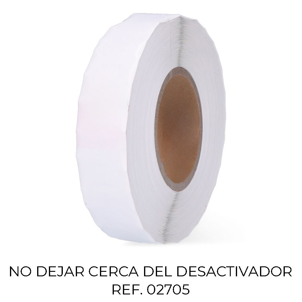 PACK 2000 ETIQUETAS ANTI ROBO 410 BLANCA DESACTIVABLE 7551246 CHECKPOINT