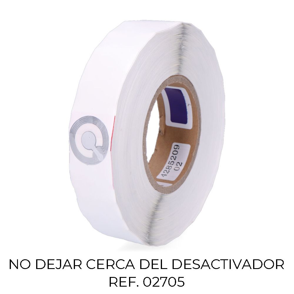 PACK 2000 ETIQUETAS ANTI ROBO 2933 TAMPER Ø3,3cm 7740096 CHECKPOINT