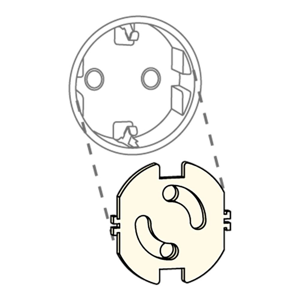 TAPA DE ENCHUFE GIRATORIOS BASE T/TL, BLISTER 10 uds gallery 0