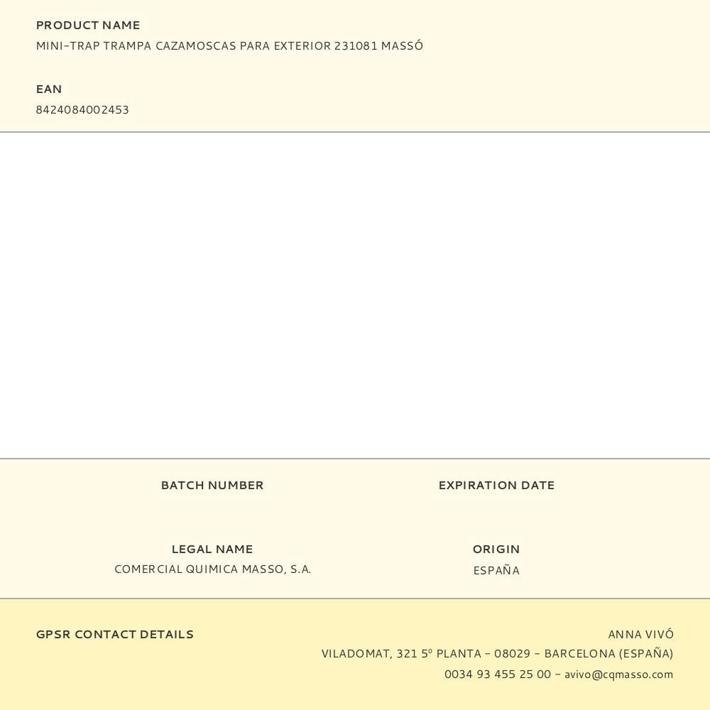 TRAMPA DE MOSCAS PARA EXTERIOR, MINI-TRAP XL PREBEN gallery 1