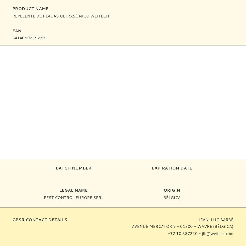 REPELENTE DE PLAGAS ULTRASÓNICO PARA USO INTERIOR gallery 1