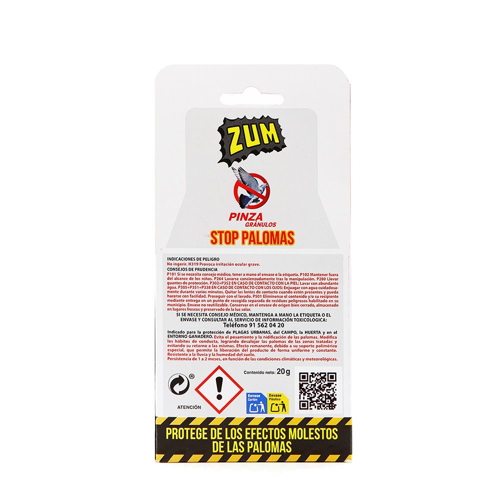 PINZA GRÁNULOS STOP PALOMAS 20 g gallery 0