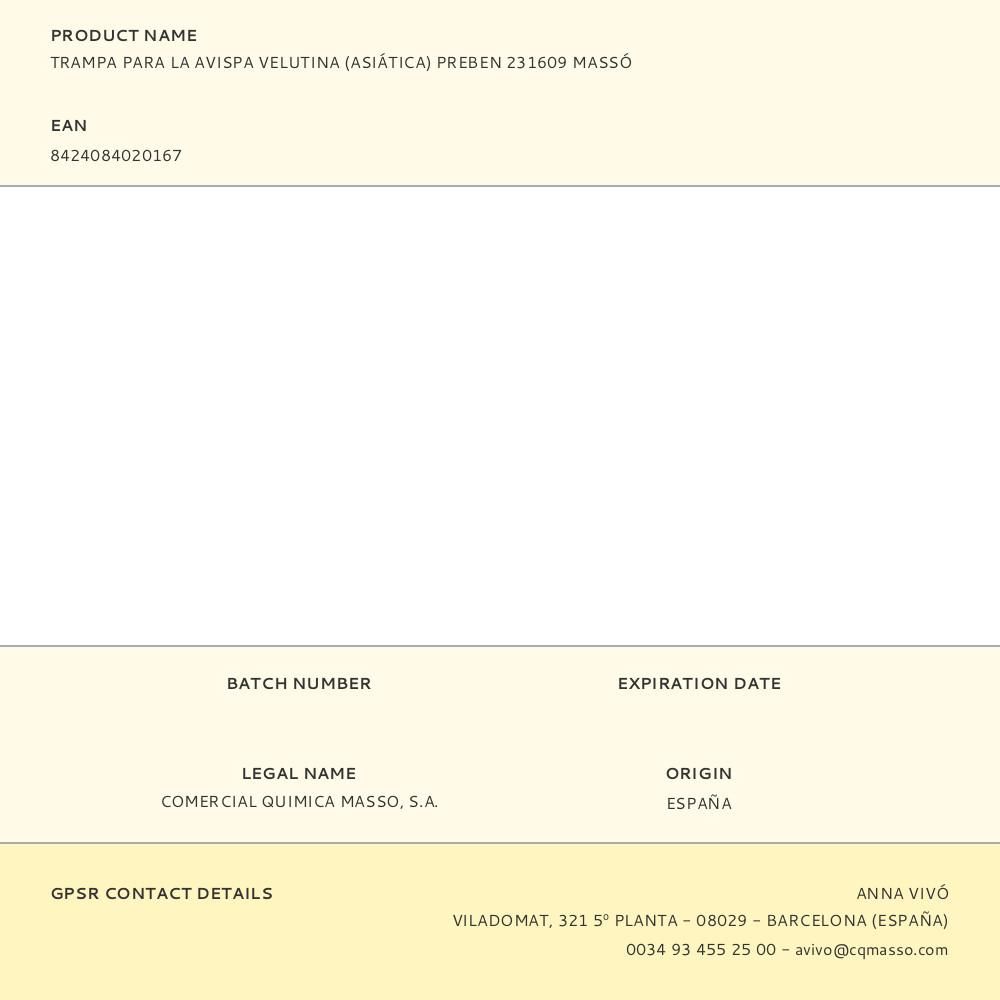 TRAMPA PARA LA AVISPA VELUTINA (ASIÁTICA) gallery 1