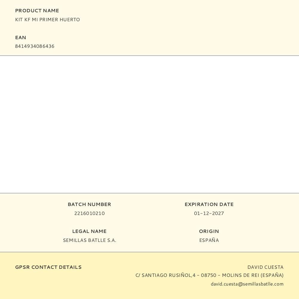 KIT KF MI PRIMER HUERTO gallery 0