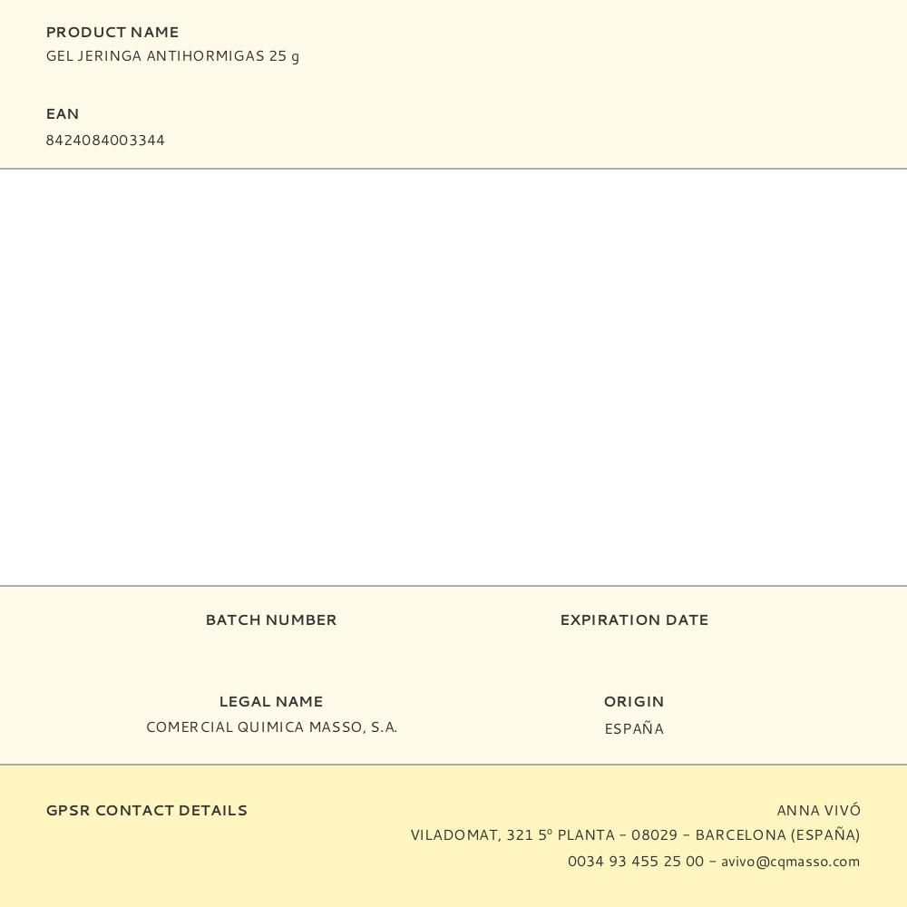 GEL JERINGA ANTIHORMIGAS 25 g gallery 0