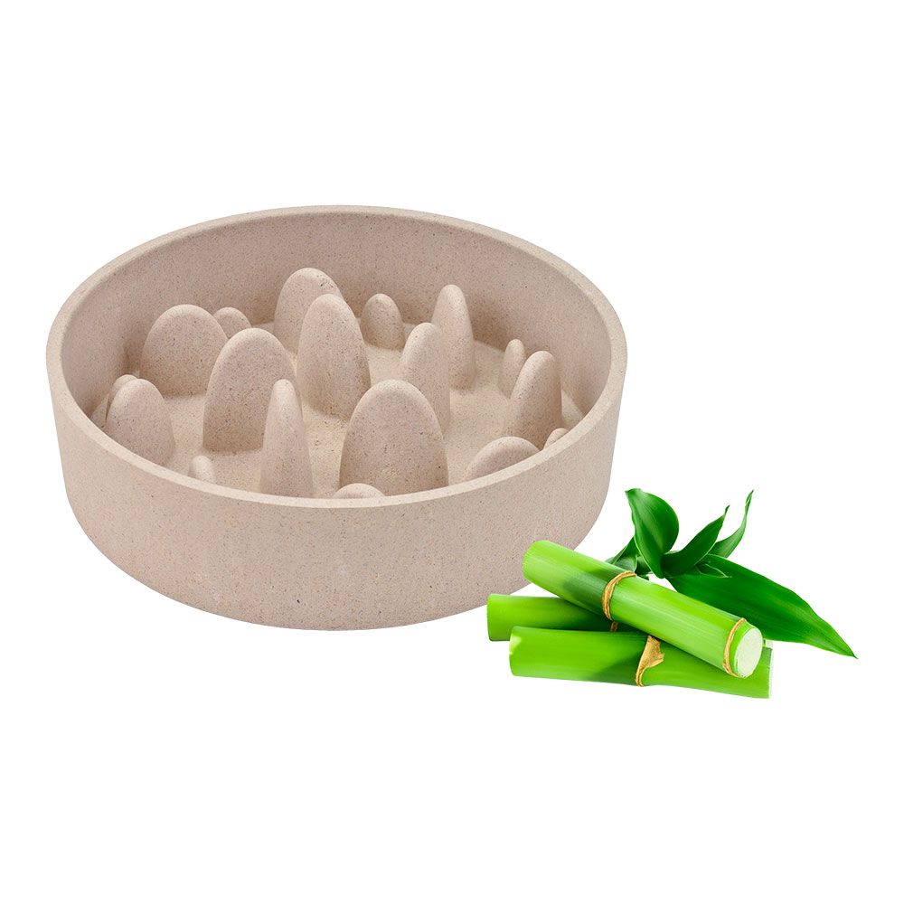 COMEDERO BAMBÚ SLOW BEIGE, 400 ml, Ø14,5 x 14,5 x 4 cm gallery 0