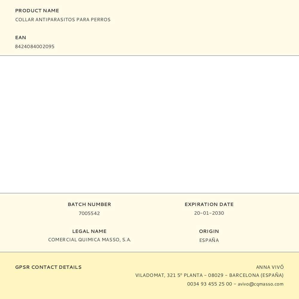 COLLAR ANTIPARASITOS PARA PERROS gallery 0