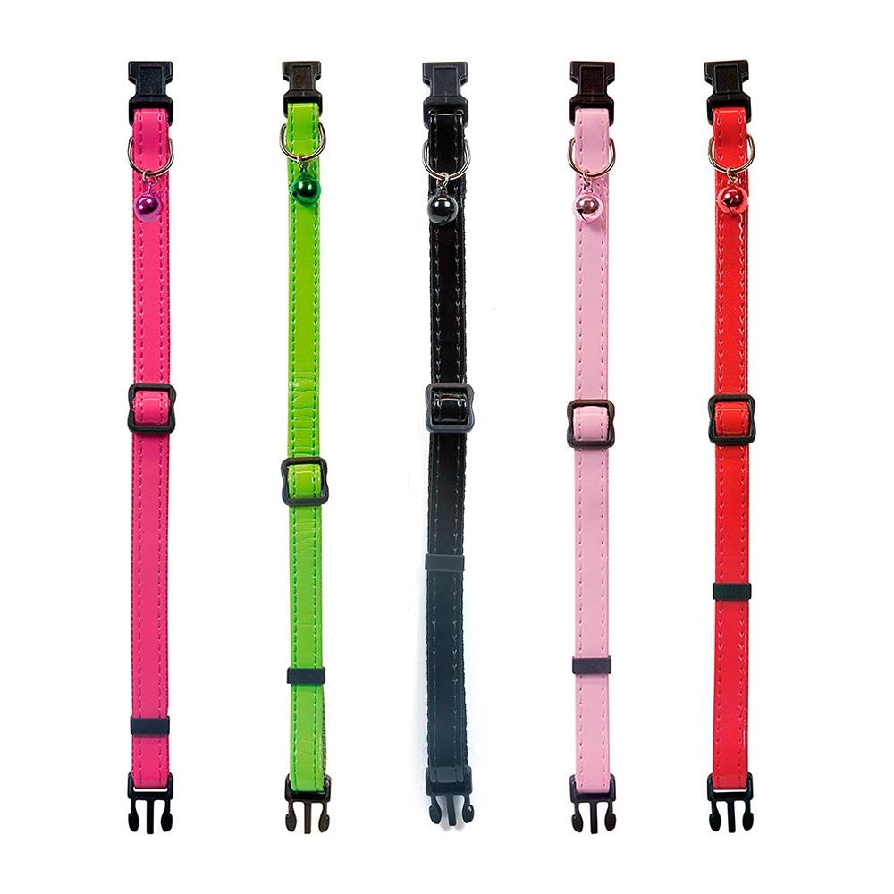 COLLAR PARA GATO MAC LEATHER CHAROL COLORES SURTIDOS gallery 0