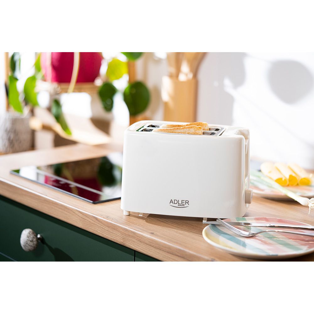 TOSTADORA 2 RANURAS AD 3223, BLANCA, 900 W gallery 1