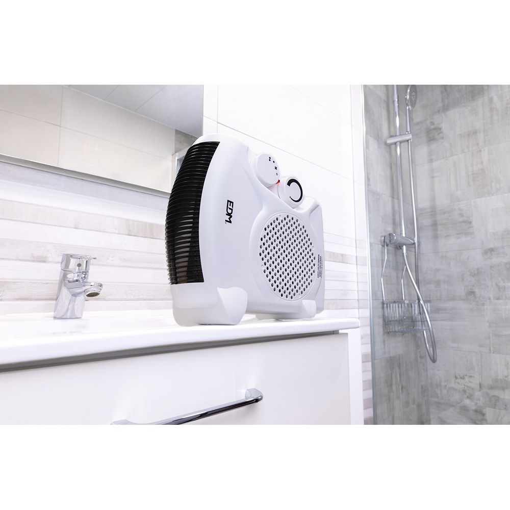 CALEFACTOR COMPACTO 2 EN 1 VERTICAL/HORIZONTAL 1.000 - 2.000 W BLANCO gallery 2