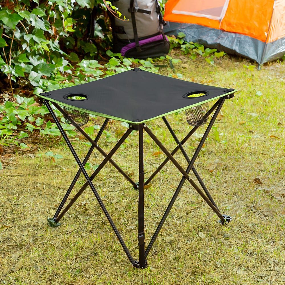 MESA DE CAMPING PLEGABLE TEXTIL CON FUNDA CAFOLBY gallery 5