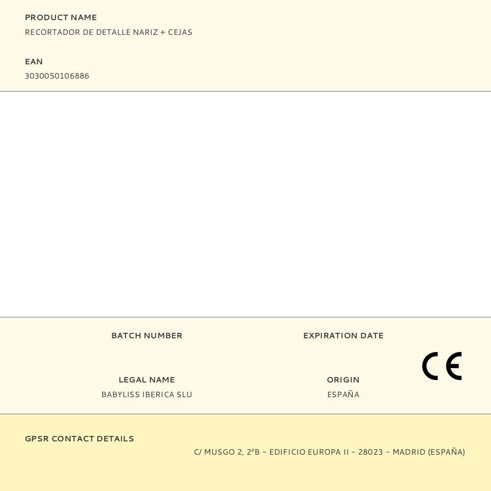 RECORTADOR DE DETALLE NARIZ + CEJAS gallery 0