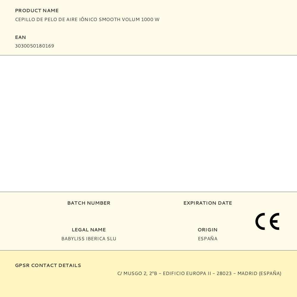 CEPILLO DE PELO DE AIRE IÓNICO SMOOTH VOLUM 1000 W gallery 4