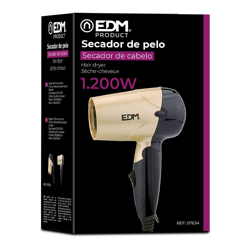 SECADOR DE PELO DE VIAJE BI-TENSION 1000 - 1200 W gallery 1