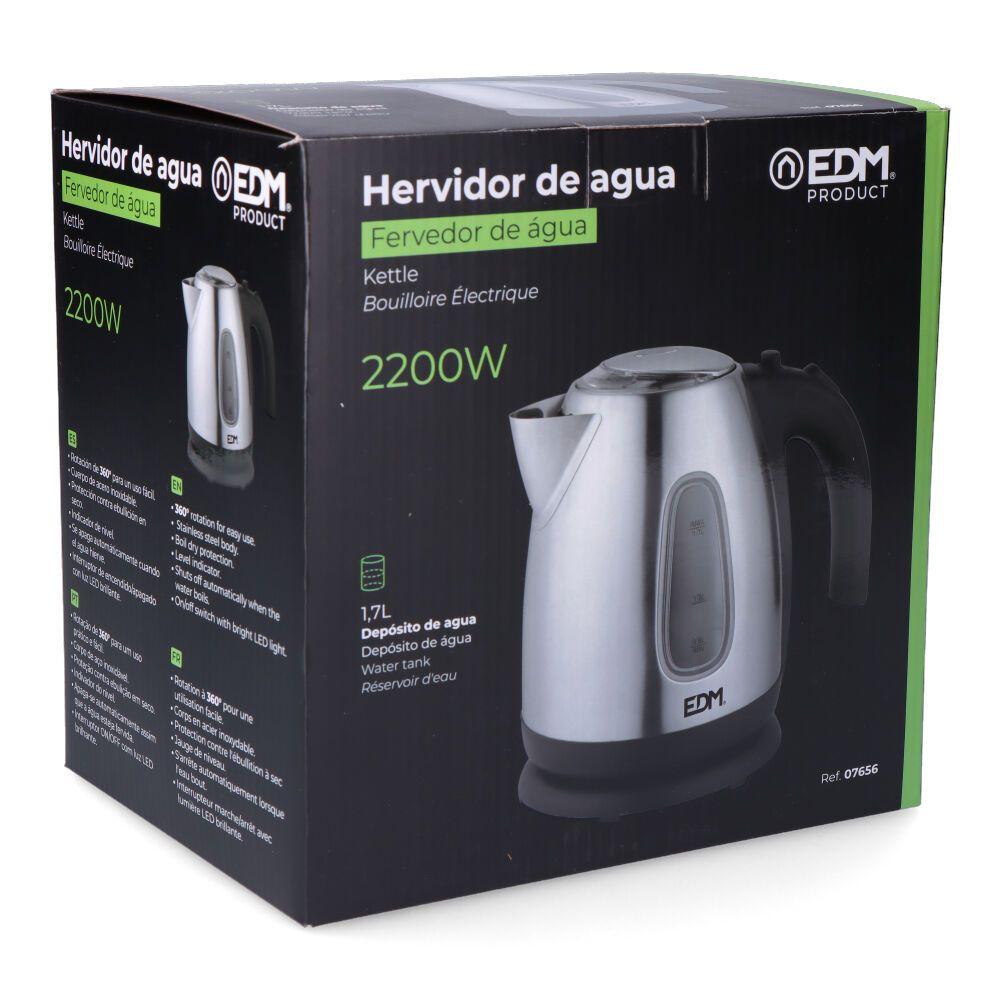 HERVIDOR DE AGUA ELECTRICO "KETTLE". 2200 W 1,7 l gallery 1
