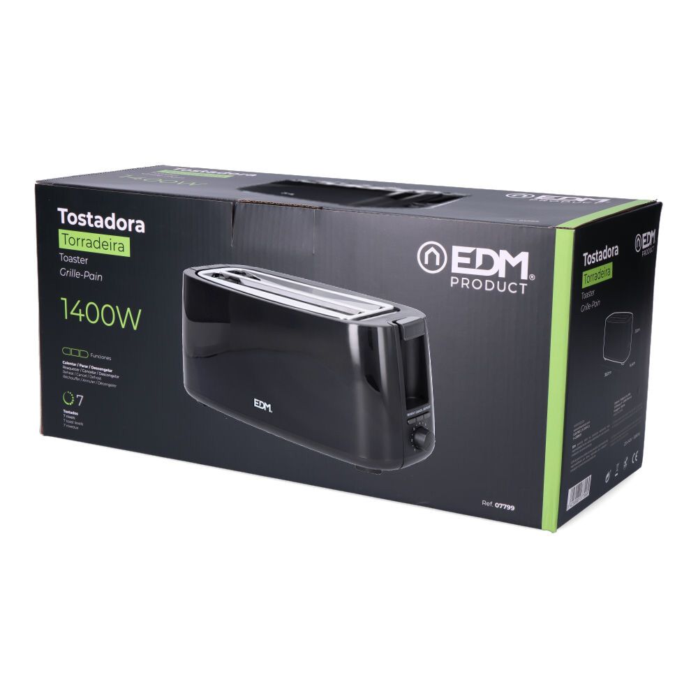 TOSTADORA DOBLE RANURA LARGA BLACK DESIGN, 1400 W gallery 4
