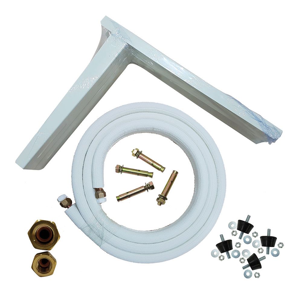 KIT FIJACION A PARED AA, TUBO+ESCUADRAS+SILENTBLOCKS+TORNILLERIA HTW-SK3M1438-EST2 HTW