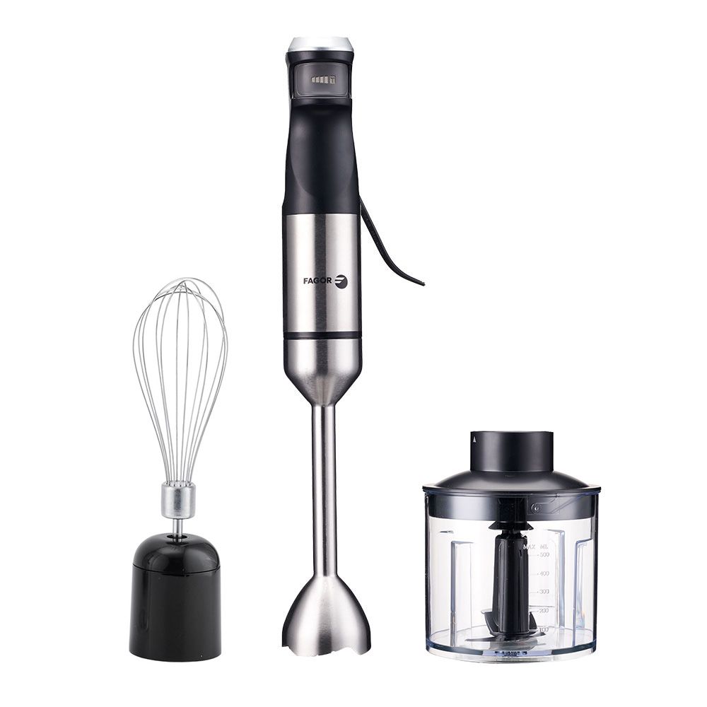 BATIDORA DE MANO DIVAMIX STEEL 1500 W CON ACCESORIOS