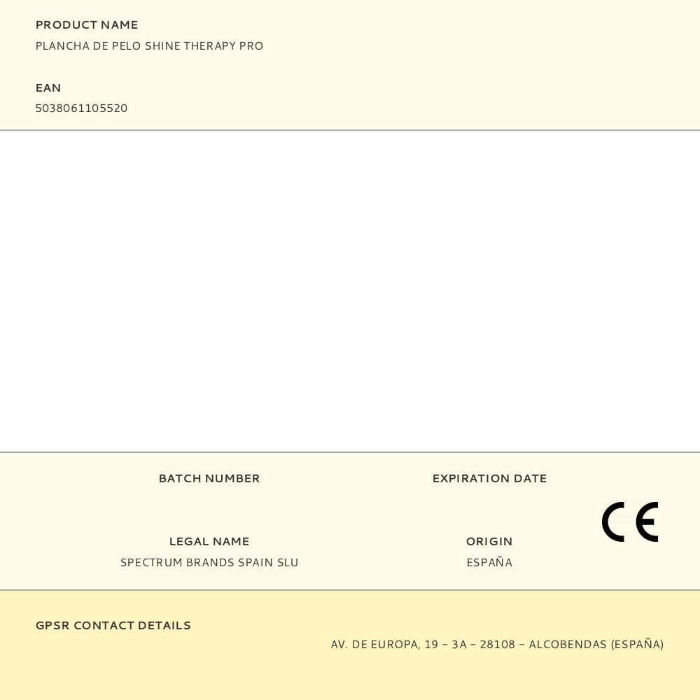 PLANCHA DE PELO SHINE THERAPY PRO gallery 2