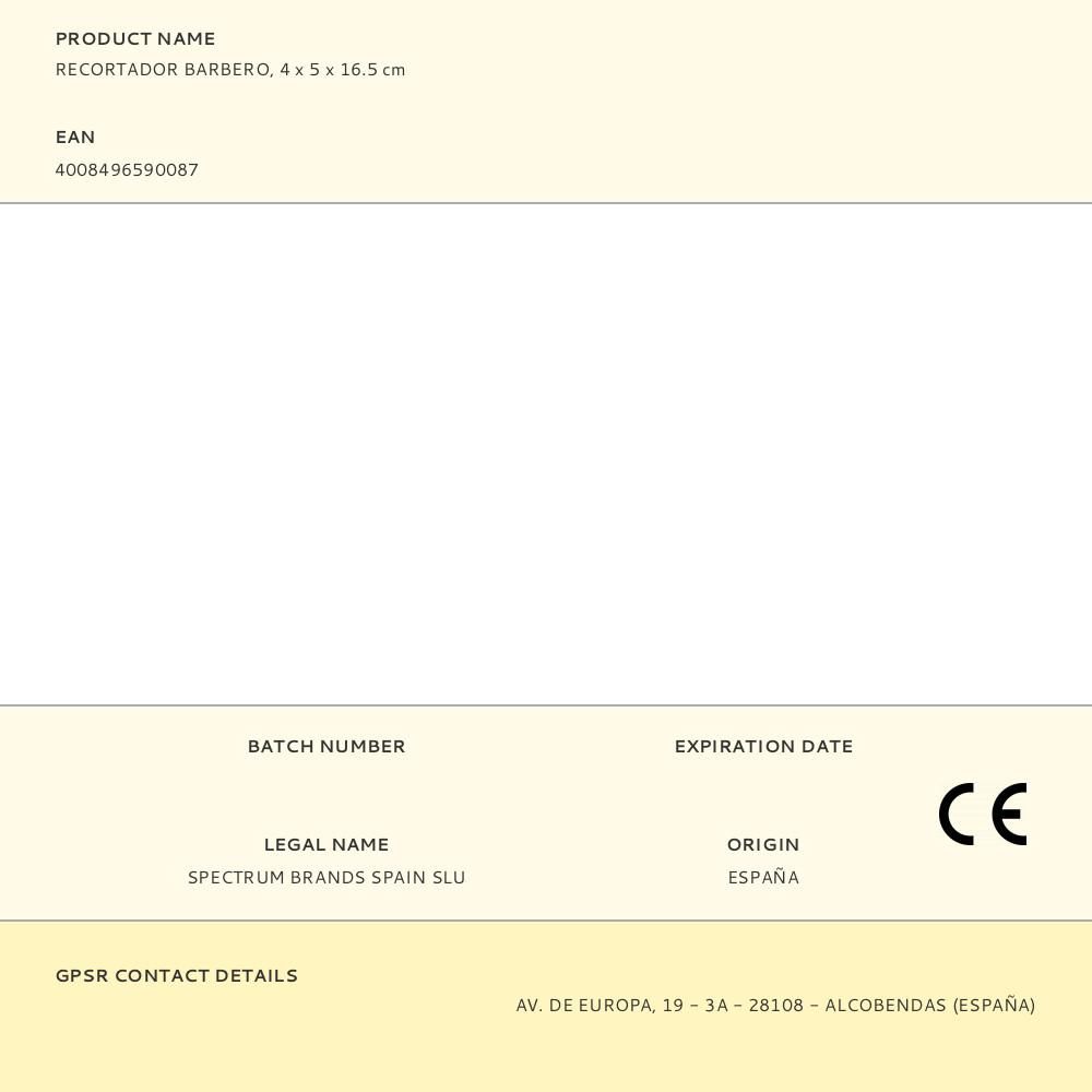 RECORTADOR BARBERO, 4 x 5 x 16,5 cm gallery 3