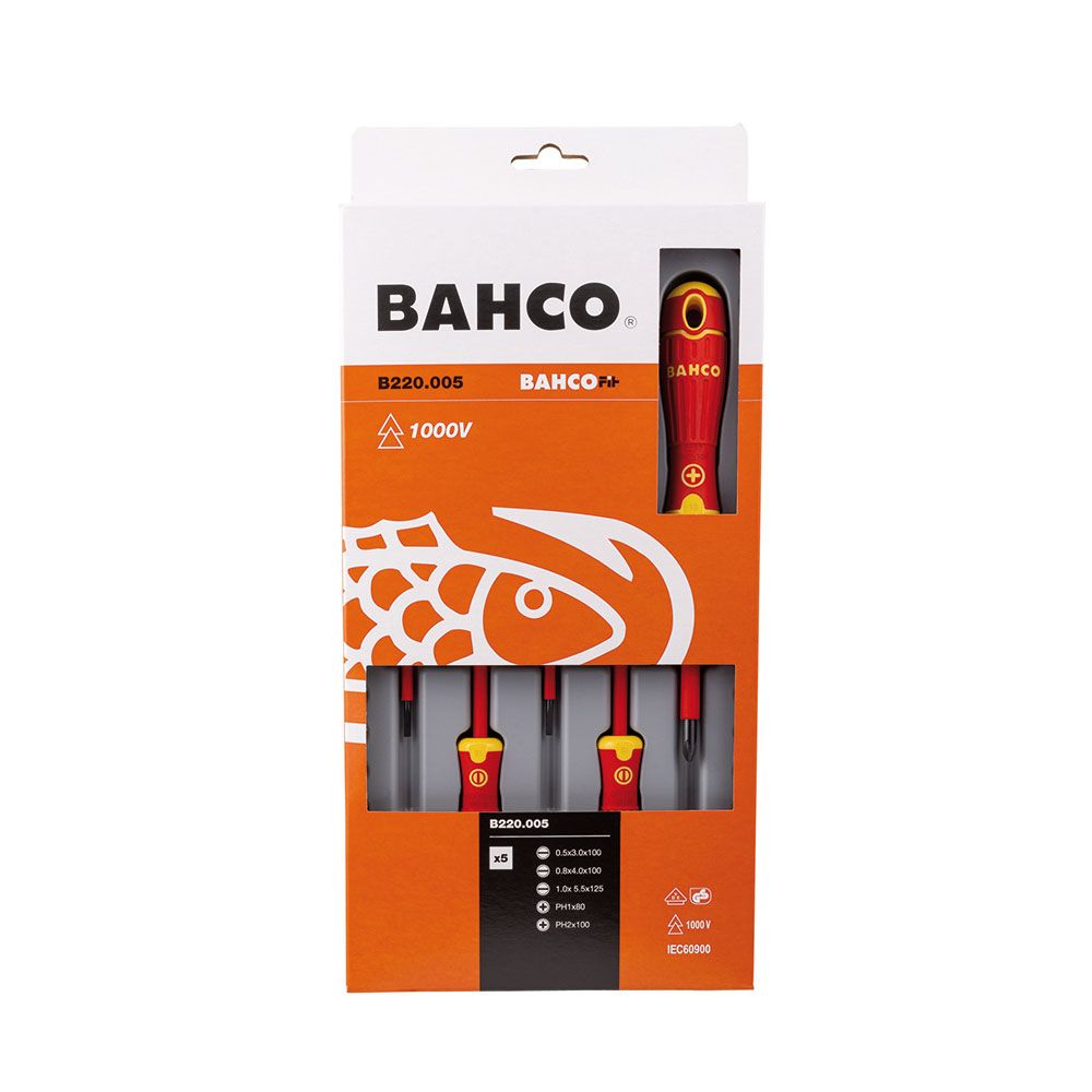 DESTORNILLADORES BAHCOFIT AISLADOS, JUEGO DE 5 PIEZAS gallery 0