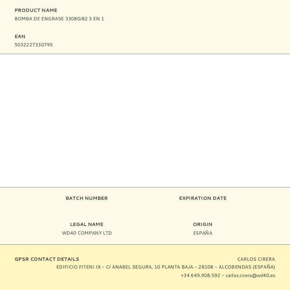 BOMBA DE ENGRASE 33080/82 3 EN 1 gallery 0