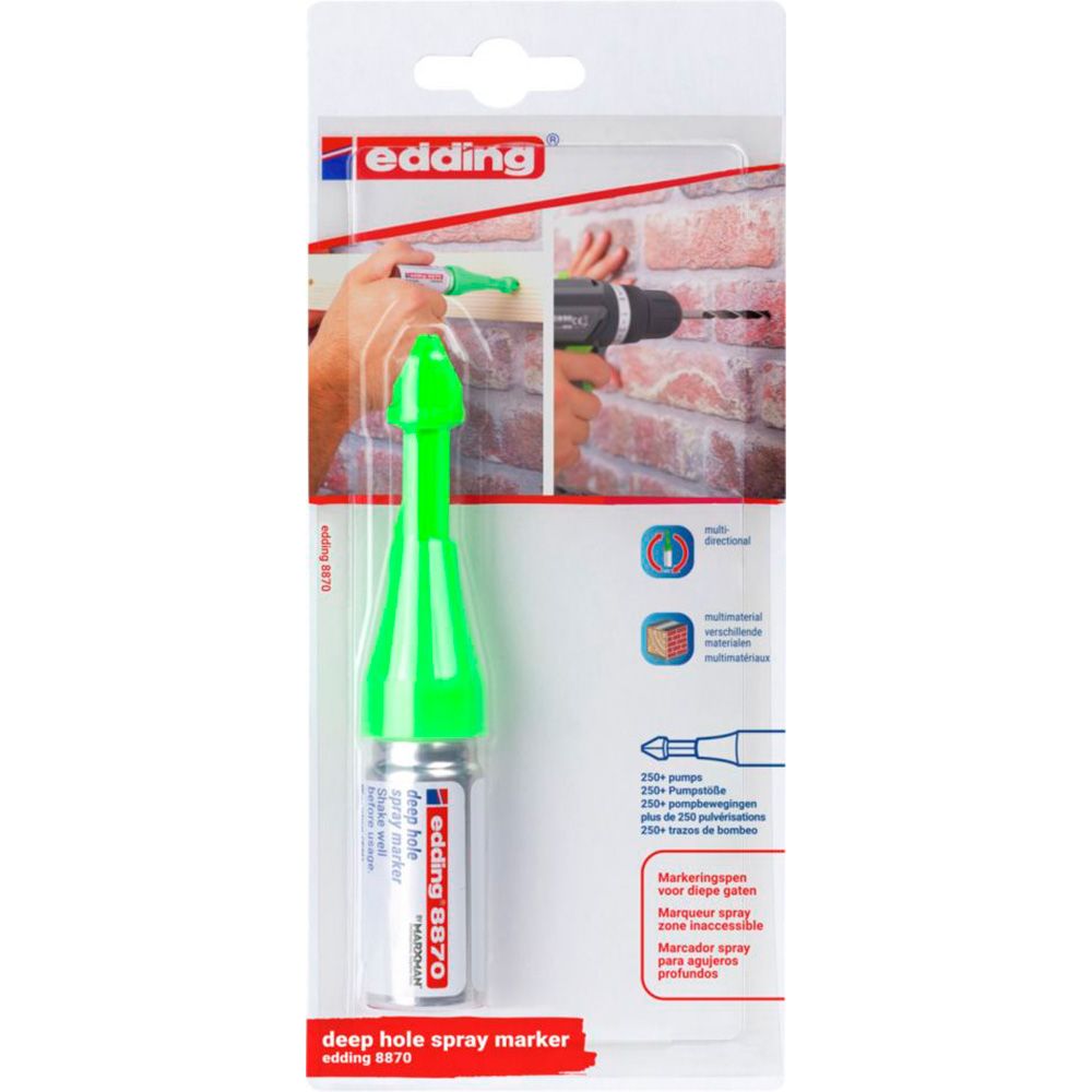 MARCADOR EN SPRAY PINTURA FLUORESCENTE A LA TIZA VERDE, 11 ml, BLISTER 1 uds gallery 1