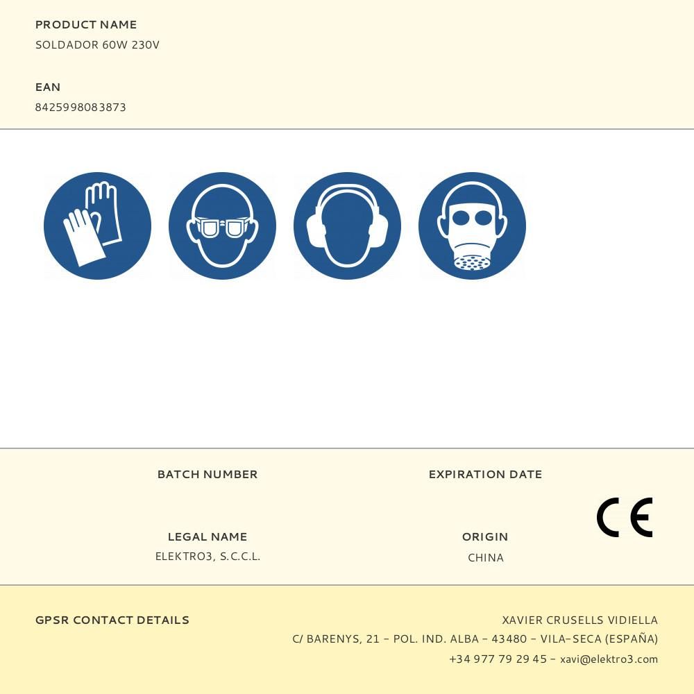 SOLDADOR 60W 230V gallery 3