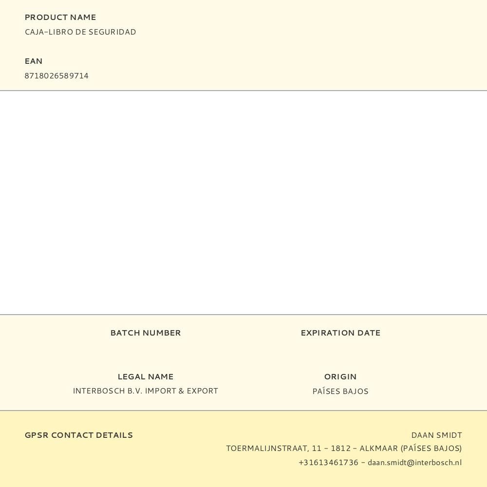 CAJA-LIBRO DE SEGURIDAD gallery 0