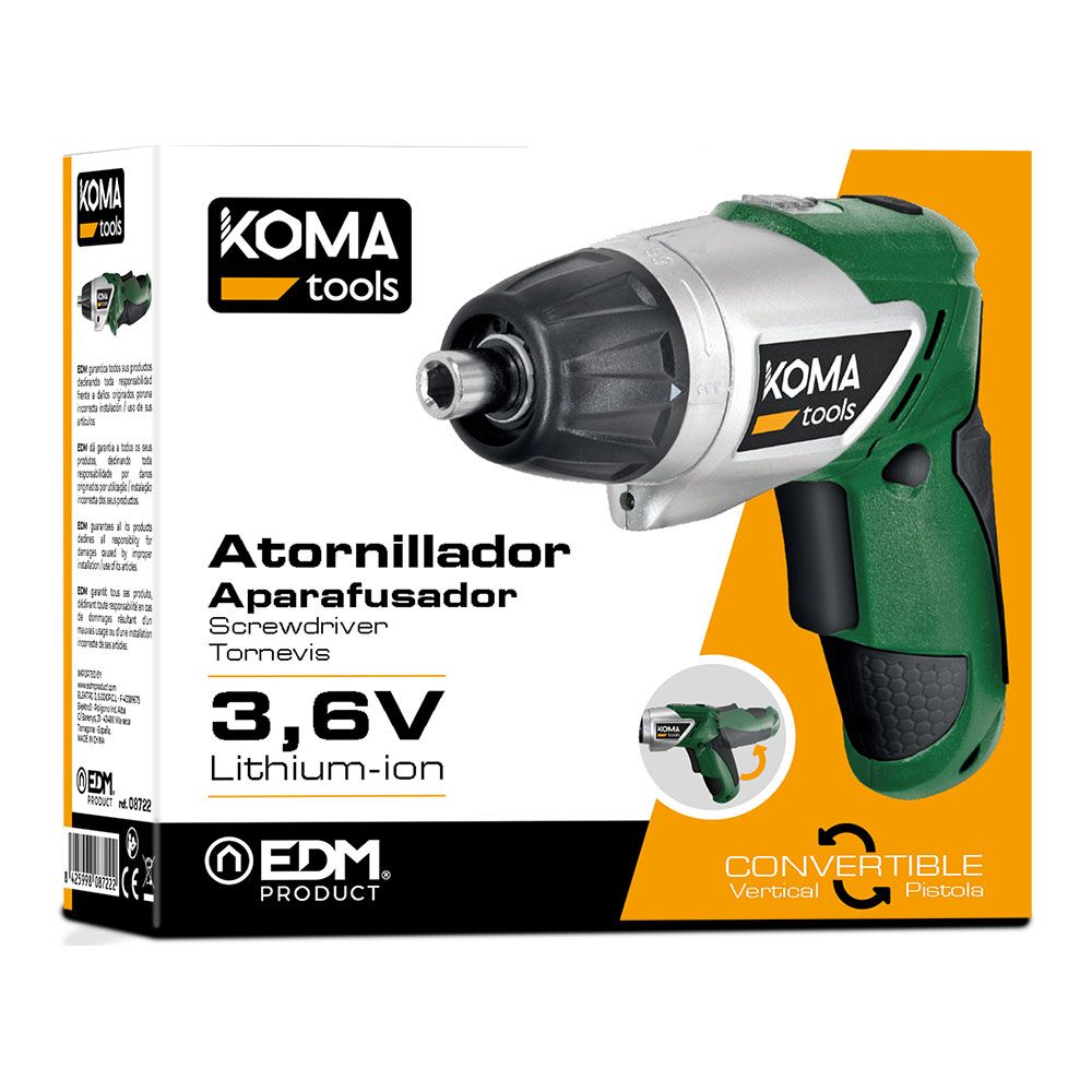 ATORNILLADOR RECARGABLE, 3,6V CON CARGADOR gallery 1