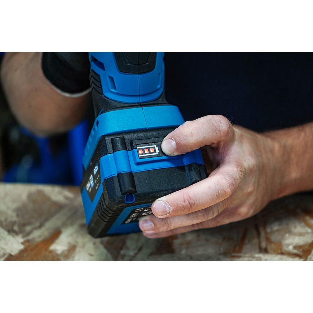 KIT AMOLADORA ANGULAR 20 V Ø115 mm CON 1 BATERIA 4.0Ah Y CARGADOR 08772 28,9 x 27 cm gallery 7