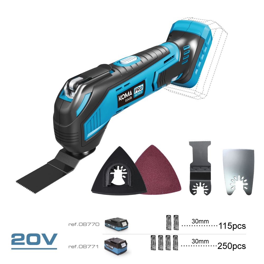 MULTIHERRAMIENTA 20 V (SIN BATERÍA NI CARGADOR) 31,3 x 11cm gallery 0