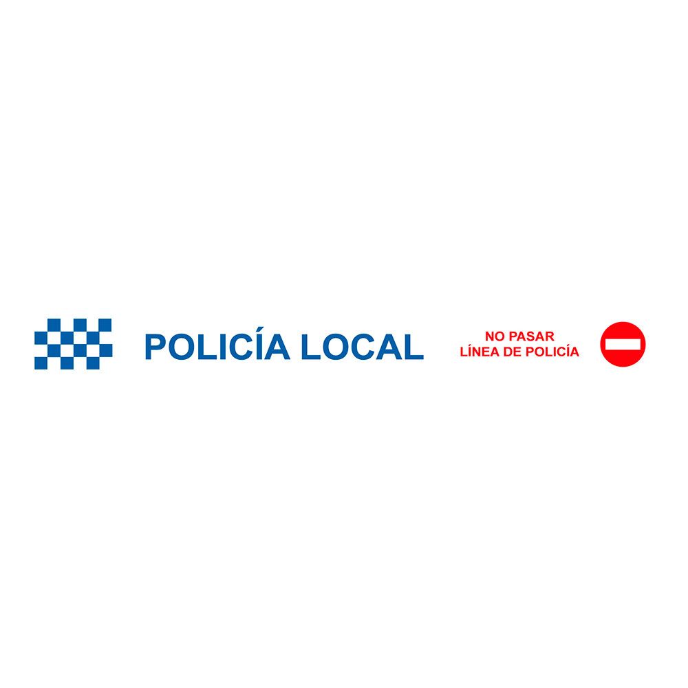 CINTA BALIZAMIENTO POLICÍA LOCAL 75 mm x 0,05 mm x 200 m
