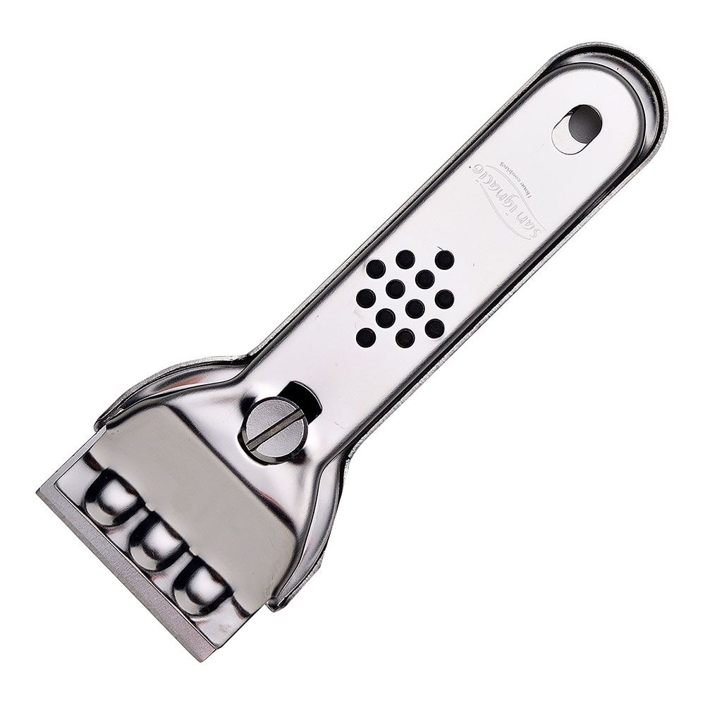 RASCADOR PARA VITROCERÁMICA DE ACERO INOXIDABLE 13,4 x 4,5 cm