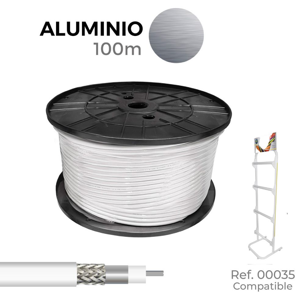 CABLE COAXIAL APANTALLADO RG6 ALUMINIO EURO/m