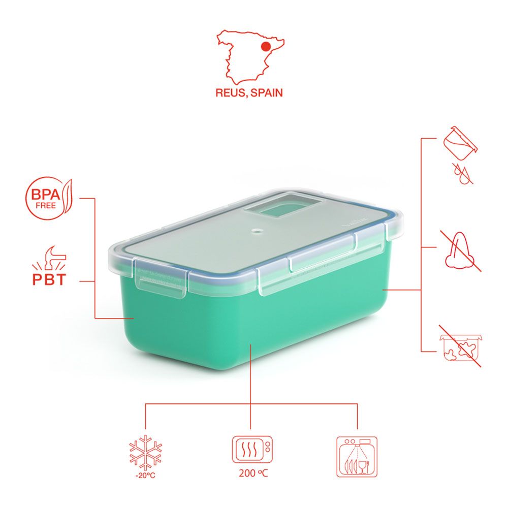 FIAMBRERA HERMÉTICA TURQUESA 750 ml gallery 1