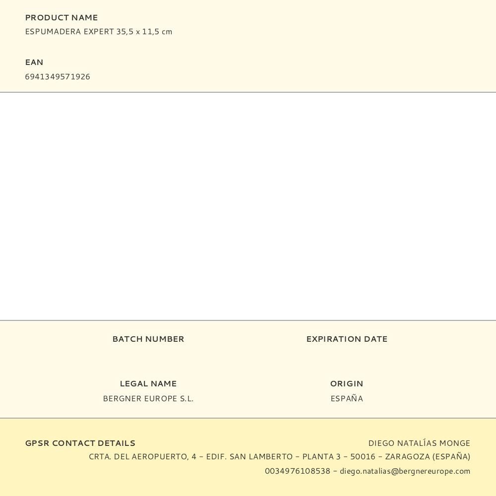 ESPUMADERA DE NYLON EXPERT 35,5 x 11,5 cm gallery 2