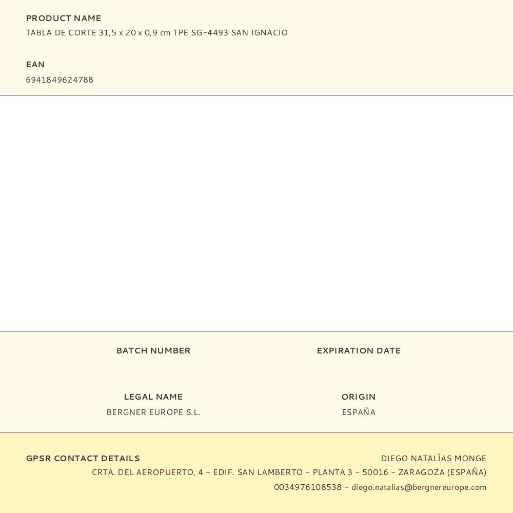 TABLA DE CORTE TPE BLANCO Y NEGRO 31,5 x 20 x 0,9 cm gallery 4