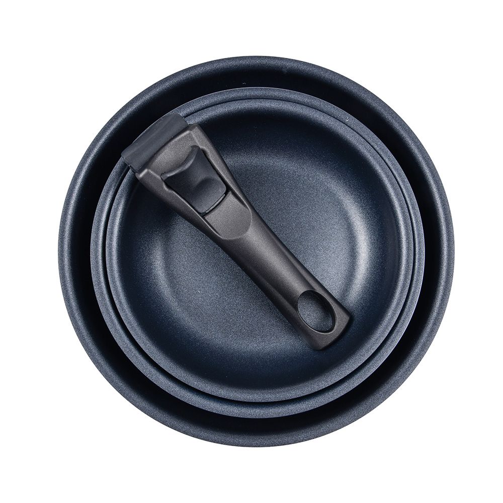 SET 3 SARTENES CLICK & COOK Ø18 / Ø20 / Ø24 cm gallery 1