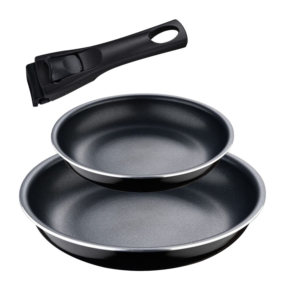 SET 2 SARTENES CLICK & COOK Ø20 / Ø26 cm