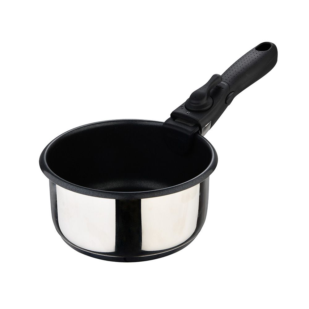 CAZOS CLICK & COOK ACERO INOXIDABLE Ø16 x 8 cm / Ø18 x 9 cm / Ø20 x 10 cm + MANGO MULTIUSOS gallery 0