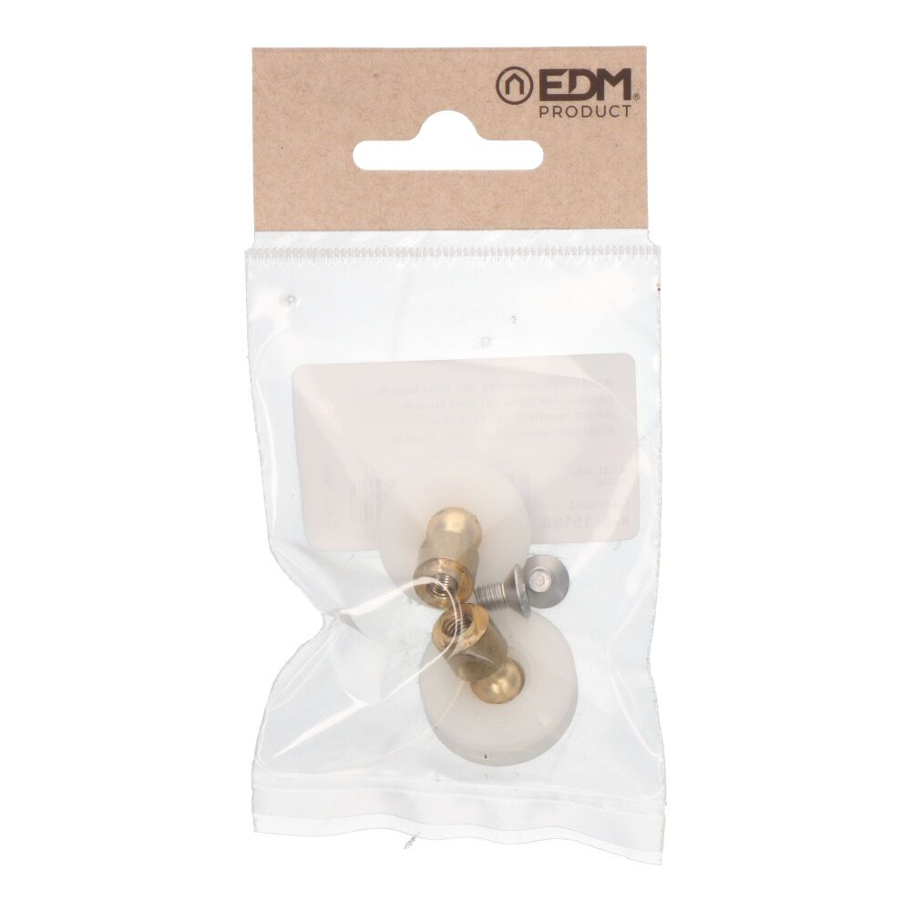 BLISTER CON 2 RODAMIENTOS PARA MAMPARA ARTICULADO RD3 Ø26x9mm BLISTER 91799 EDM
